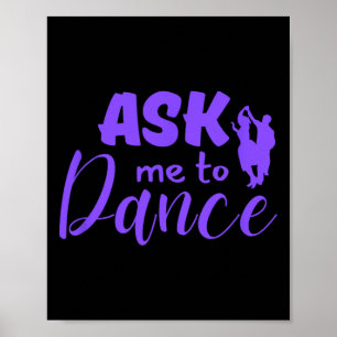 Poster Demandez-Moi De Danser Couple Social Dancing