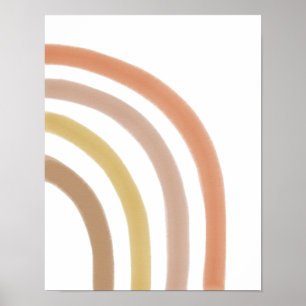 Poster Demi-arc-en-ciel du désert Boho