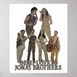 Poster Demi Lovato Jonas Brothers vintage