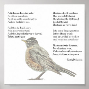 Poster d'Emily Dickinson "In the Garden"