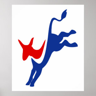 Poster Democrat Donkey
