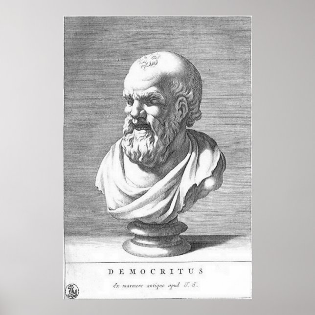 Poster Democritus / Philosophe grec / (Devant)