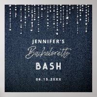 Demoiselle d'honneur en Denim Diamant Paillettes N