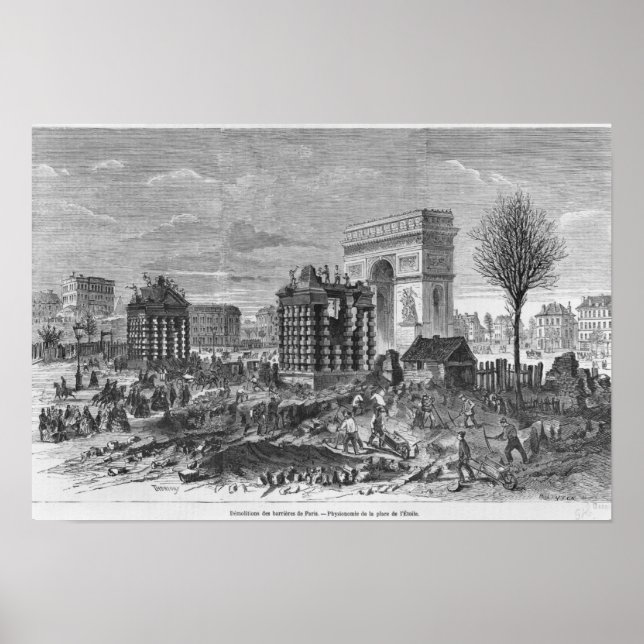 Poster Démolition des barrières de Paris (Devant)