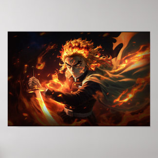 Poster Demon Slayer Rengoku