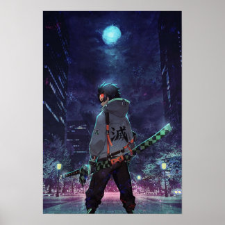 Poster Demon Slayer Tanjiro Retro