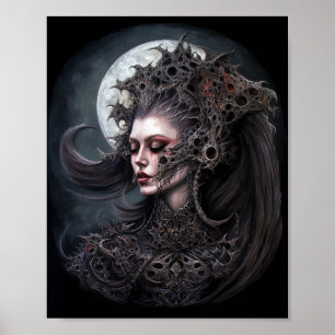 Poster Demon Woman Queen Dark Imaginaire Art