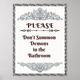 Poster Démons de salle de bain
