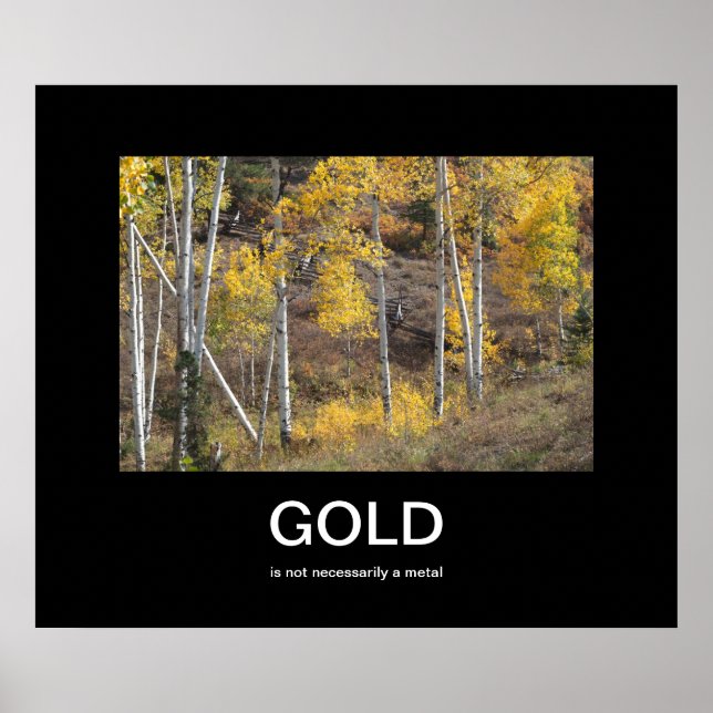 Poster Demotivation de l'automne d'or (Devant)