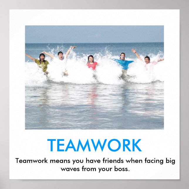 poster démotivationnel TEAMWORK (Devant)