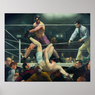 Poster Dempsey et Firpo par George Bellows (1924)