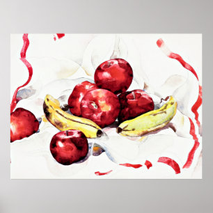 Poster Demuth - Vie morte avec pommes