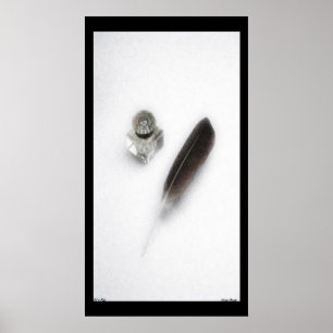 Poster d'encre et de plumes