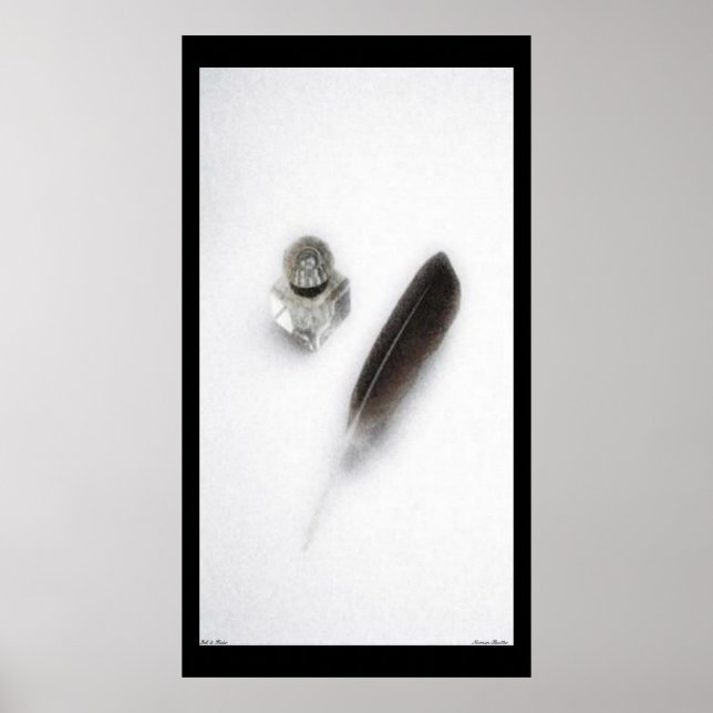 Poster d'encre et de plumes (Devant)