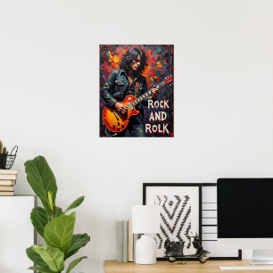 Poster Denim et Guitare