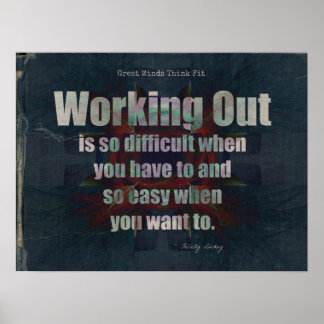 Poster Denim Fitness Motivation!