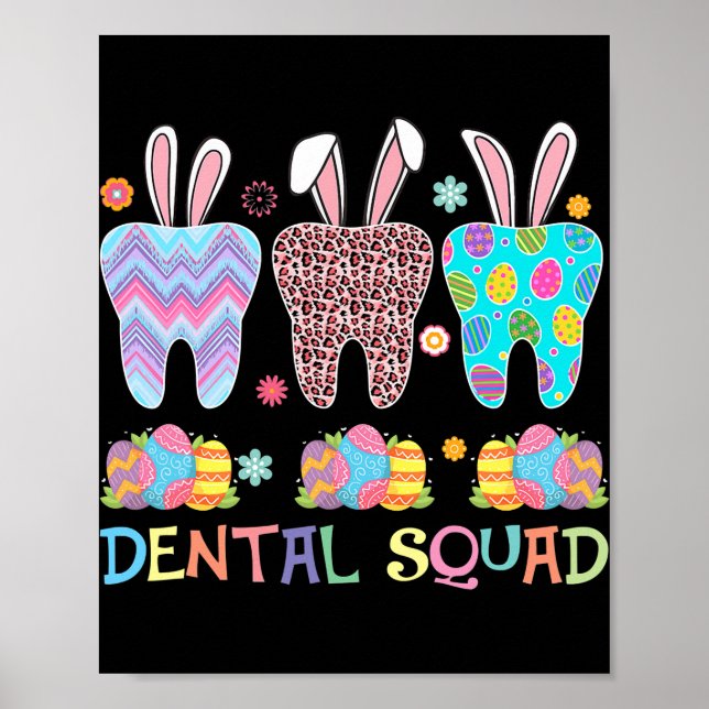 Poster Dental Squad Dental Assistant Dentiste Mets Dents (Devant)