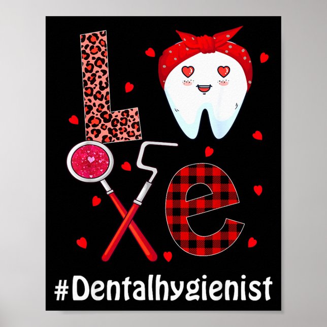 Poster Dental Squad Dentist Happy Valentines Day Dental I (Devant)