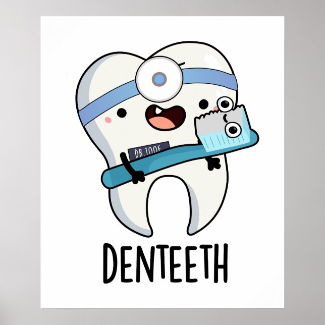 Poster Denteeth Funny Dents Pun (Devant)