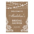 Dentelle à cordes de Fête des mariées Rustique