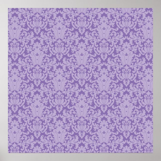 Poster Dentelle Damas violet (Devant)