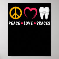 Dentiste Funny Orthodontiste Paix L'Amour Brève
