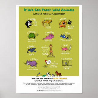 Poster d'entraînement animal sans force (18"x24")