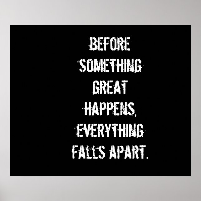 Poster d'entraînement motivationnel (Devant)