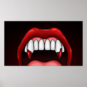 Poster Dents d'Halloween Vampire
