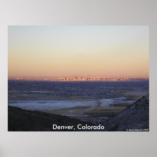 Poster Denver, Colorado (Devant)