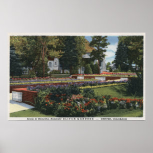 Poster Denver, le Colorado - vue d'Elitch