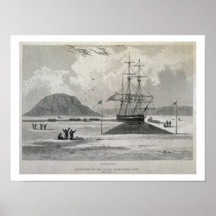 Poster Départ des bateaux à la crique de Hecla, le 21