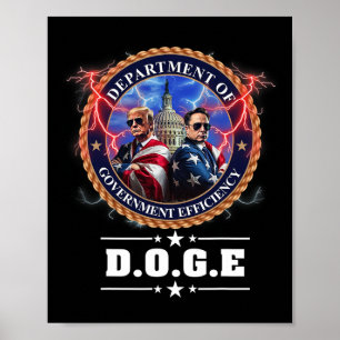Poster Département de l'efficacité gouvernementale Doge T