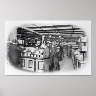 Poster Département du livre dans un magasin de l'armée et