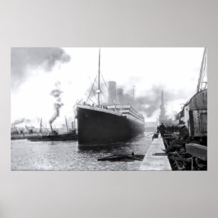 Poster Departing Southampton: RMS Titanic