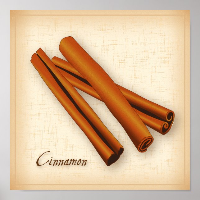 Poster d'épices de cannelle (Devant)