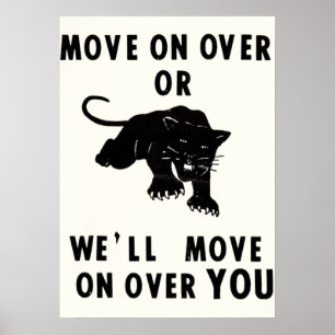 Poster Déplacer sur ou bien passer sur vous Panne noire