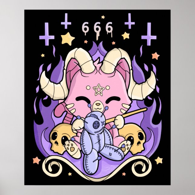 Poster Déplaisant Kawaii Chibi Horreur mignet Déplaisant  (Devant)