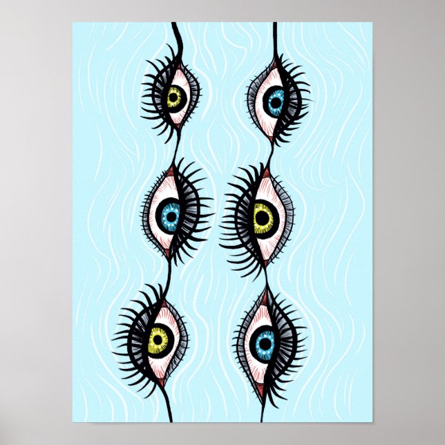 Poster Déplaisant Weye Garlands Cool Surreal Art (Devant)