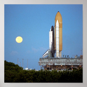 Poster Déploiement de la navette spatiale Atlantis STS-86