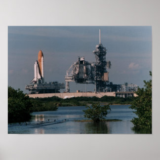 Poster Déploiement de la navette spatiale Endeavor (STS-7