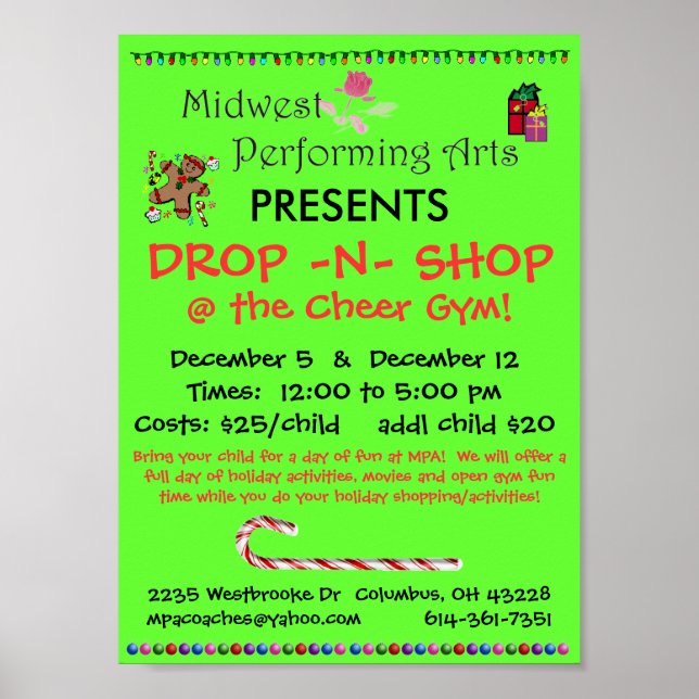 Poster Déposer dans Boutique (Devant)