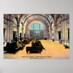 Poster Dépôt 1915 de Fort Wayne, Indiana Pennsylvanie