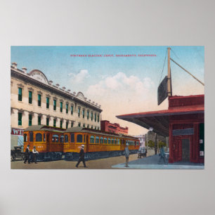 Poster Dépôt électrique du nord de rail