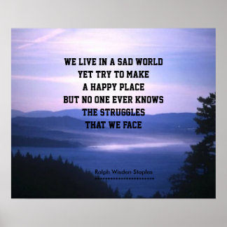 Poster Dépression et tristesse