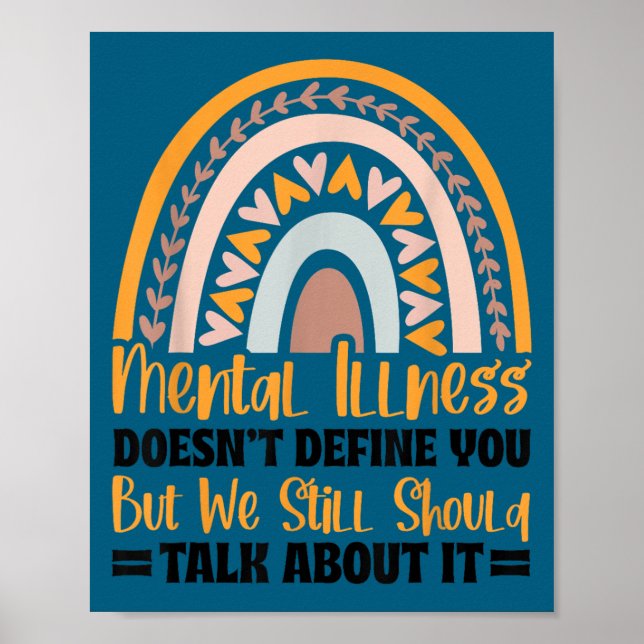 Poster Depression Mental Illness Mental Health Awareness  (Devant)