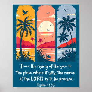 Poster Depuis le lever du soleil jusqu'au lieu psaume