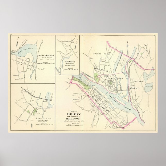 Poster Derby, Shelton (Devant)