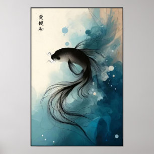 Poster Dérive sous le mur des eaux silencieuses
