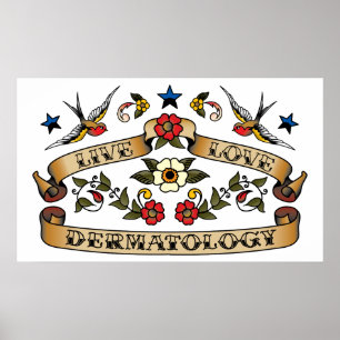 Poster Dermatologie vivante d'amour